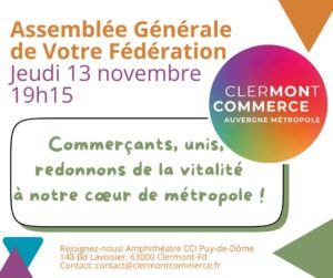 Assemblée générale CLERMONT COMMERCE