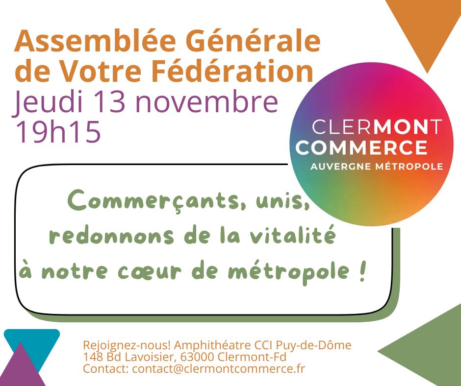 ASSEMBLEE GENERALE le jeudi 13 novembre 2025